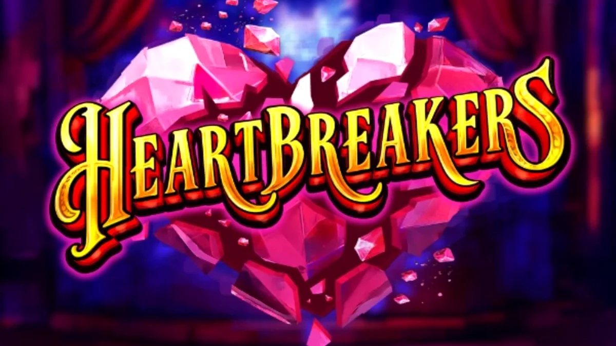 Cena atmosférica de um salão de burlesco com elementos de Velho Oeste no slot Heartbreakers
